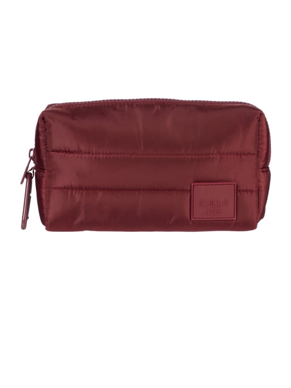 NWT Calia Quilted Wine Red Cosmetic Pouch